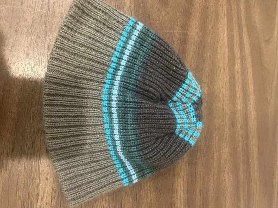 Gorro Prana tejido elástico azul gris a rayas Foto 4 de 4