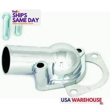 Racing Power R4789, One Late Chevy Gasket Water Neck Steel Chrome Performance Pa