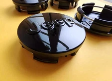 Jeep Set of 4 Black 63 mm Wheel Center Caps Grand Cherokee Wrangler Compass 2.48