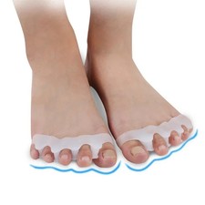 2pcs Toe Separator Bunion Corrector Silicone Straightener Orthopedic Spacer