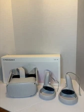 Meta Quest 2 VR Headset 128GB with Controllers Regular Strap and Accessories VR