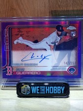 2025 Topps Chrome Rookie Autographs Luis Guerrero, Purple Lava /299 💯