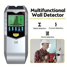 Multifunctional Wall Detector - Detects Metal, Wood, Wires for Safe Drilling