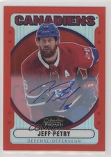 2021-22 O-Pee-Chee Platinum Retro Rainbow Red Auto Jeff Petry #R-6 Auto zx7