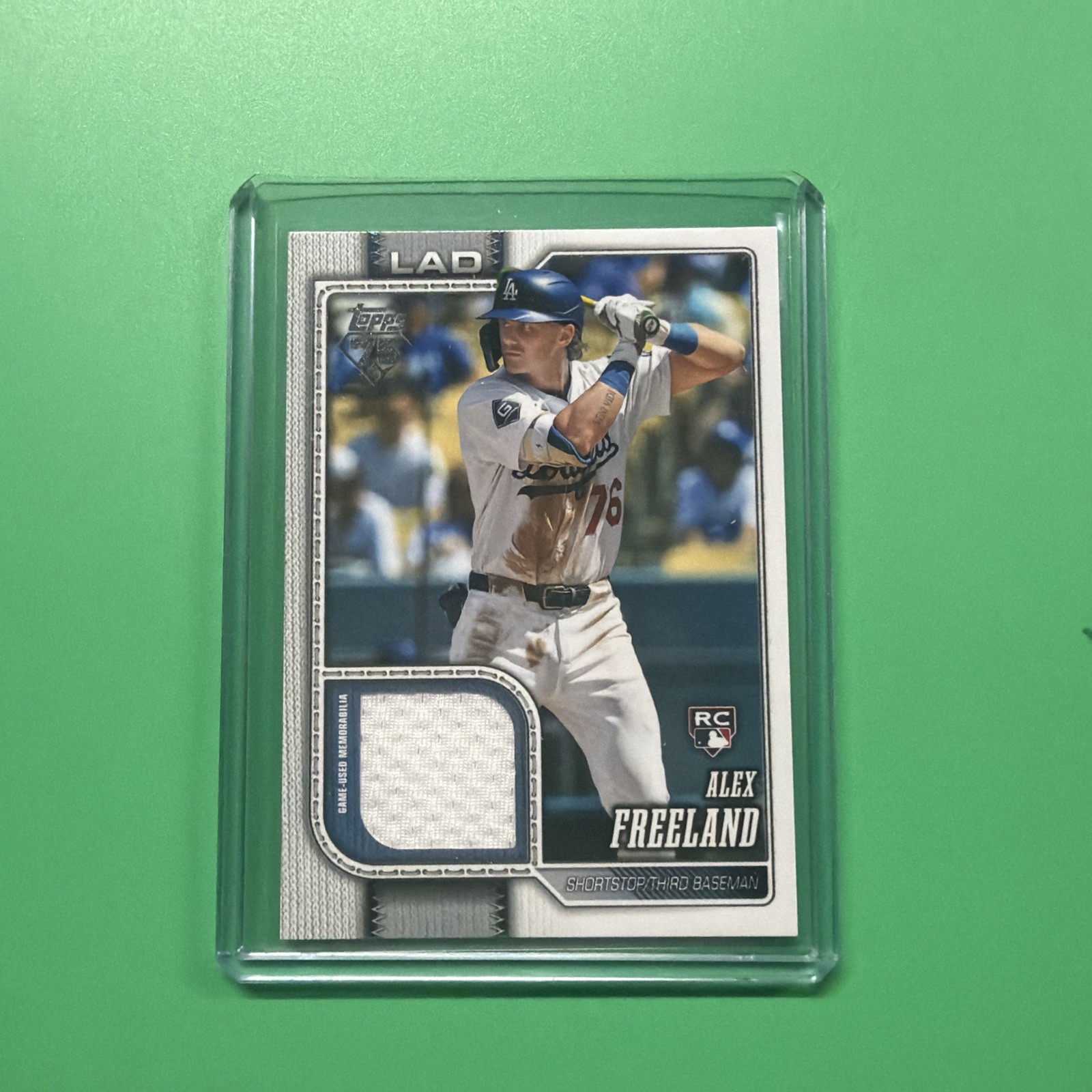 2026 Topps Series 1 Alex Freeland Real One Relic Dodgers RC Rookie #74