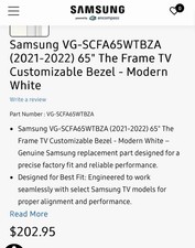 Samsung The Frame 65 TV Customizable Bezel Mo...