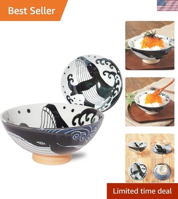 Cultural Elegance Rice Bowl φ5.8in - Made in Japan Porcelain Tableware
