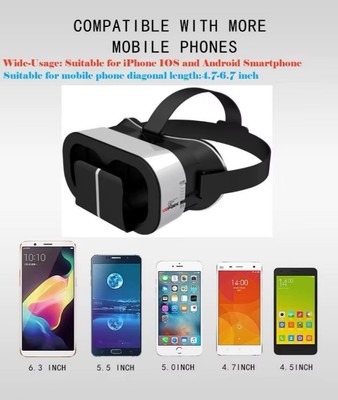 V5 Google 4K Virtual Reality VR Glasses, Great for Watching Movies in IMAX 3D