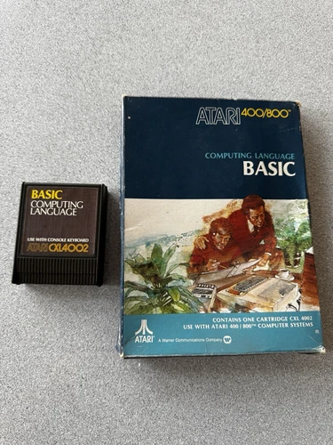 Boxed Atari CXL4002 BASIC Computing Language Cartridge for Atari 400/800 1979