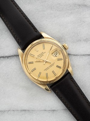 Vintage 1978 Rolex Date 1503 14K Yellow Gold Champagne Dial