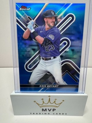 2022 Topps Finest Kris Bryant #86 Blue Refractor Colorado Rockies 069/150