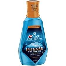 Crest Pro-Health Intense Mouthwash, Clean Mint, 33.8 fl oz (3 Pack)