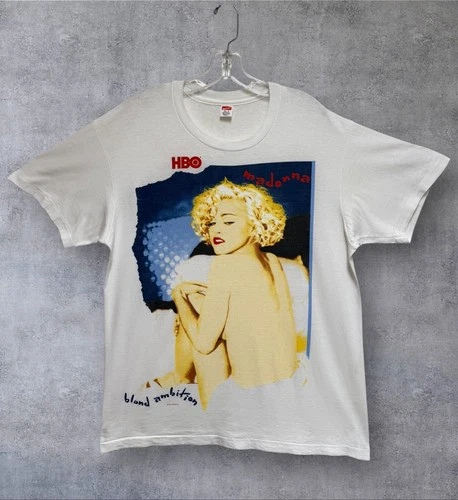 Madonna Blond Ambition World Tour T Shirt XL 24”x28.5” RARE Vintage vintage concert t-shirt, vintage, size XL, single stitch, B+ condition