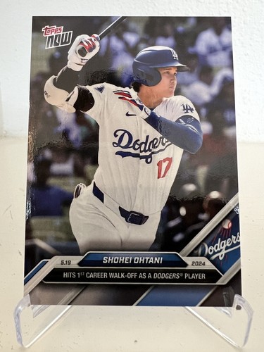 2024 Topps Now Shohei Ohtani #212, 1st Dodgers Career Walk-Off  *LIMITED RUN*