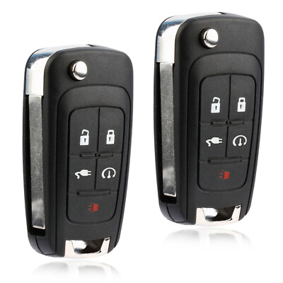 2 Remote 5BTN Key Fob for 2011 2012 2013 2014 2015 Chevrolet Volt (OHT05918179)