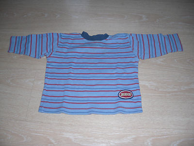  Baby Shirt in blau mit roten Streifen, Naartjie, Gr. 12-18 Monate, aus den USA 