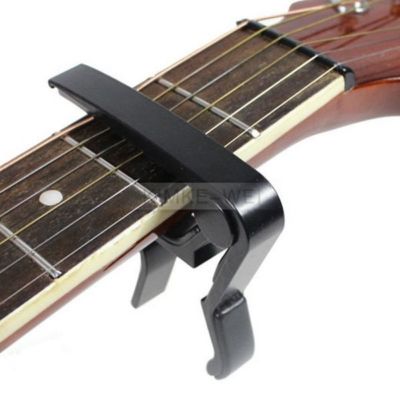 Kapodaster Capodaster Kapo Capo Elektro Akustik für Gitarre Guitar Clamp Schwarz