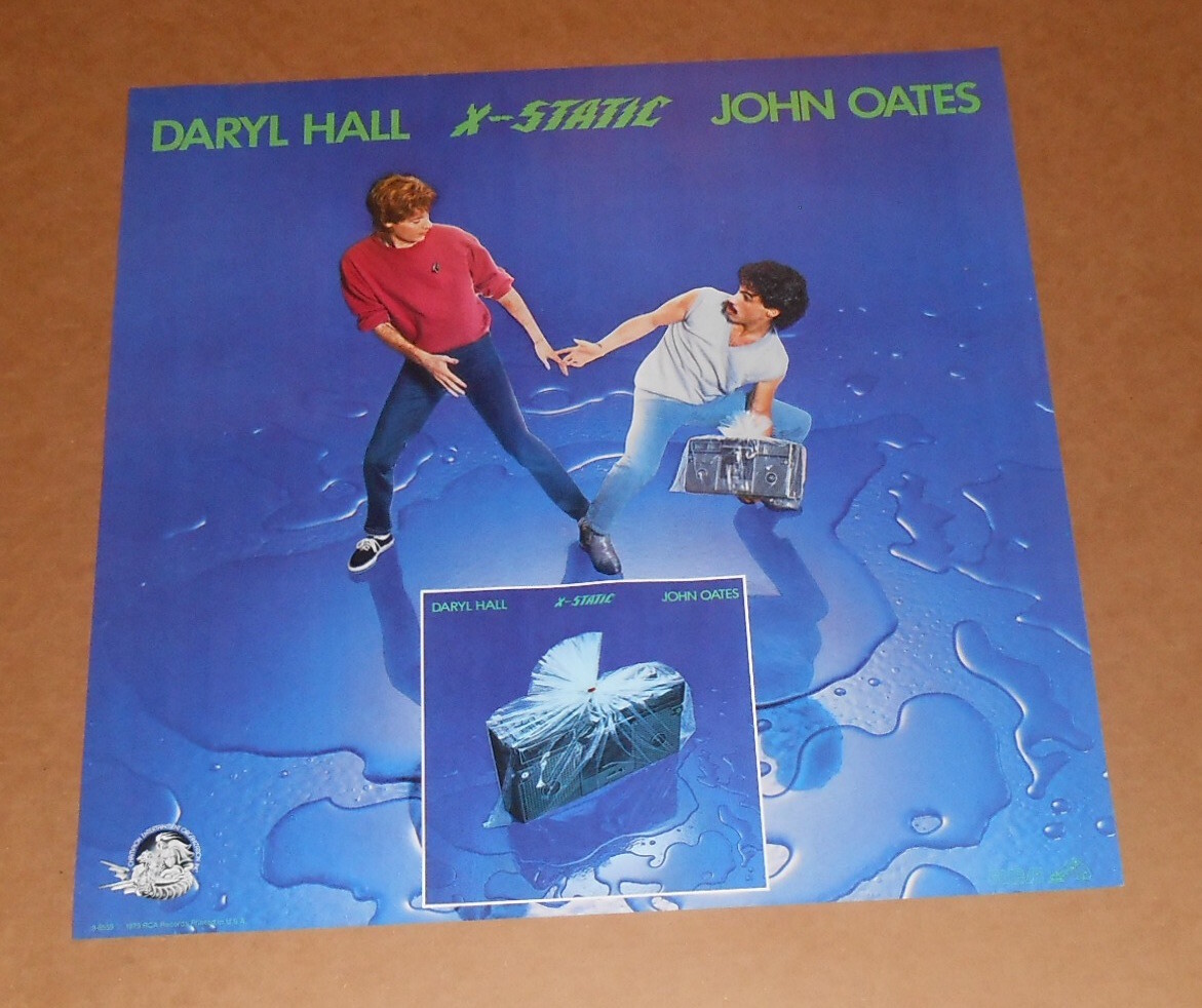 ホール&オーツ　ポスター Daryl Hall & John Oates X-StaticPoster Original 1979 Promo 22x22