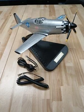 TeleMania P-51 Mustang Collectible Land Line Telephone - RARE