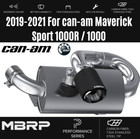 MBRP Slip-On SS Exhaust w/Carbon SS Tip For 19 - 21 CAN-AM Maverick Sport 1000R