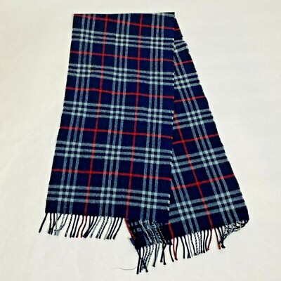 Burberry Burberrys Classic Nova Small Check Blue Vintage Scarf