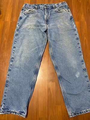 Flannel Lined Denim Blue Jeans Size 