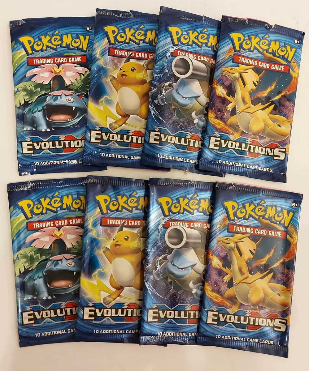 8 EMPTY Wrapper 2 Art Set Pokémon XY Evolutions Booster Pack