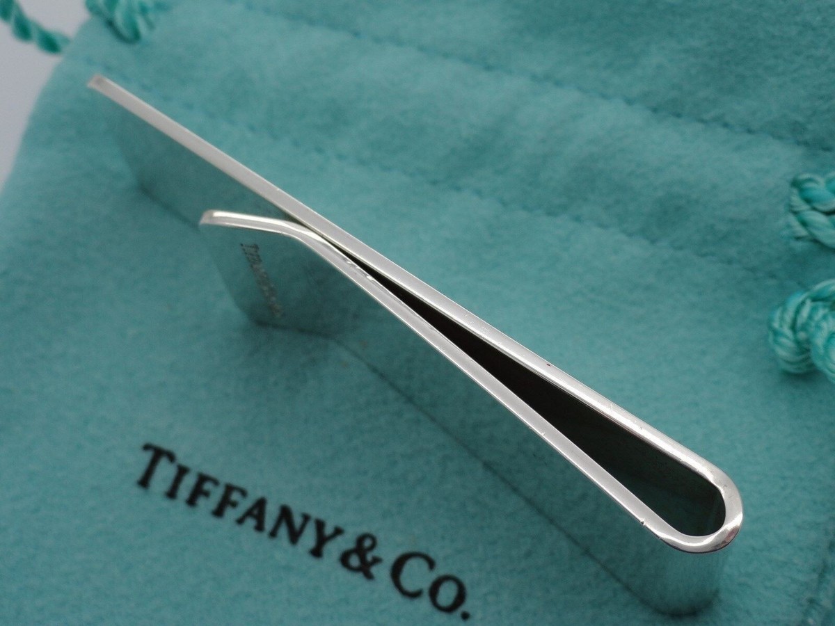 Tiffany & Co. マネークリップ シルバー 925 付属ポーチ付き Tiffany & Co. - □新同□磨き済□ ティファニー マネークリップ