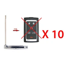 New Smart Uncut Blade Emergency Insert Key Replacement for Jeep - Y159 (10 Pack)
