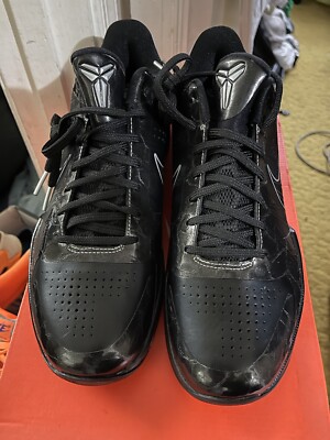 NEW DS Nike Zoom Kobe 5 “Black Out” Size 10 386429-003 Black/black