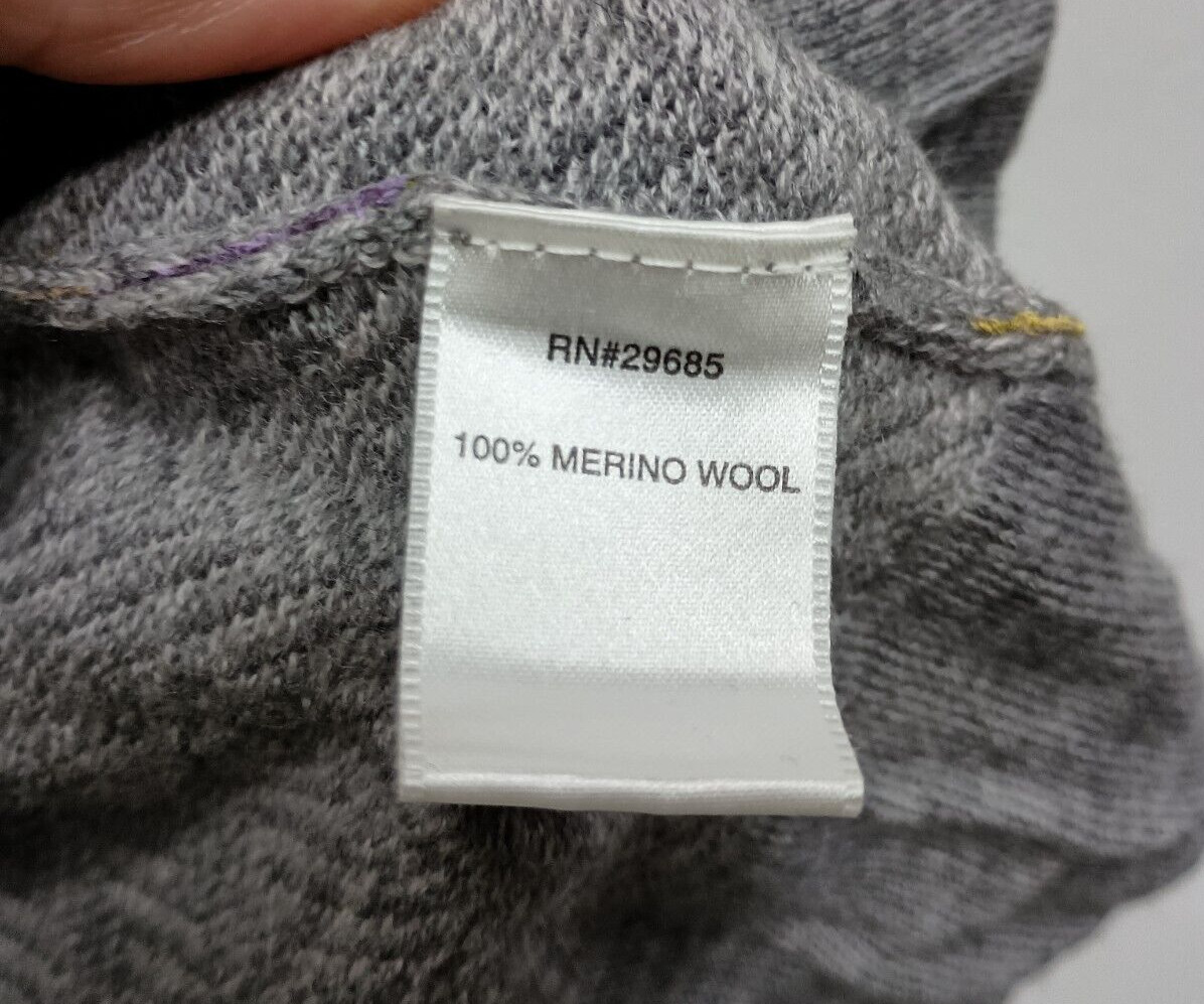 Pendleton Womens 100% Wool Sweater Medium Gray Fl… - image 5