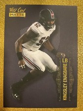 2022 WILD CARD MATTE KINGSLEY ENAGBARE ROOKIE BASE #MB-75 S CAROLINA PACKERS #3. rookie card picture