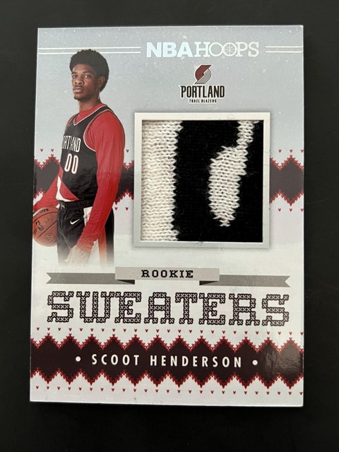 2023-24 Nba Hoops SCOOT HENDERSON Rookie Sweaters RC Relic