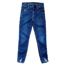 American Eagle Next Level Stretch Hi-Rise Jegging Skinny Jeans Womens 00 Short