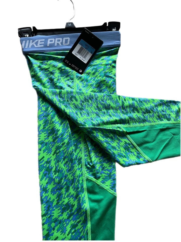 Nike Pro 727970-487 Niñas Dri-Fit Stay Cool Impreso Entrenamiento Capris Foto 2 de 4