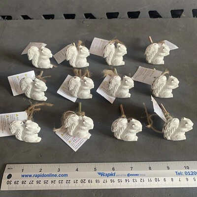 12 Cast Metal White Squirrel Bathroom Kitchen Pull Handle Draw Door Cabinet - Image 1 of 4