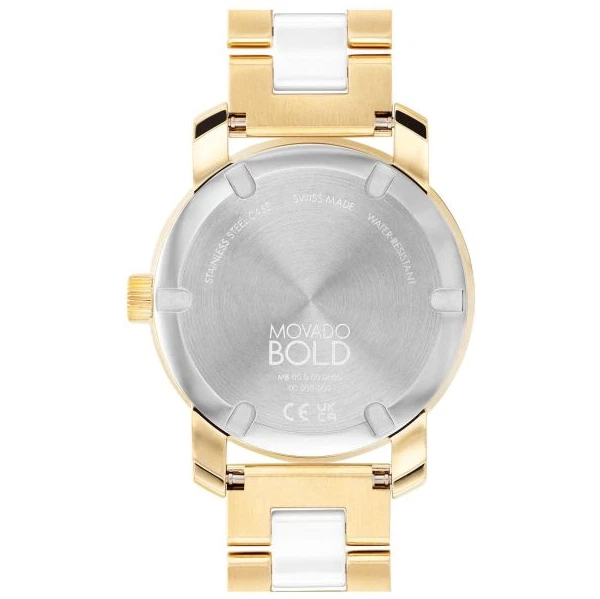 RELOJ PULSERA MUJER MOVADO BOLD 3600892 ESFERA BLANCA DOS TONOS BLANCO/ORO Foto 3 de 4