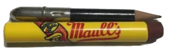 Vtg Maull's Genuine Barbecue Sauce Bullet Pencil Maull St Louis Missouri Food MO