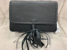 Sensea Leather Cindy Bag Purse, Crossbody Black, Brand New