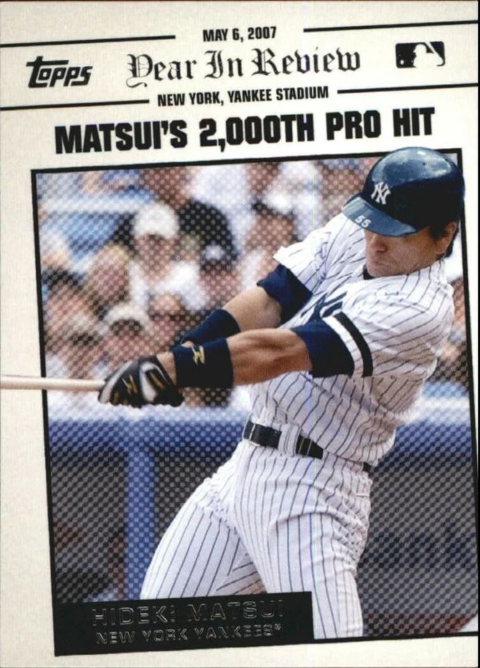 2008 Topps Baseball Year In Review Insert Card - You Pick - Image 2 of 4