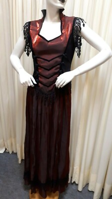 Sinister Longdresses 613 Fb. schwarz/rot Gr. L