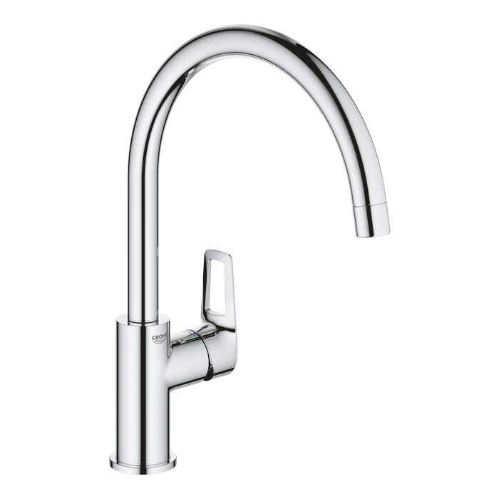 Mitigeur de cuisine à bec haut orientable GROHE Start Loop économie d eau