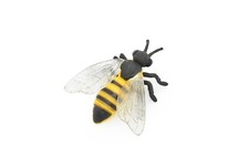 Wasp, Bee Toy, Educational, Rubber Model, Figure, Hand Painted Figurines, 3"