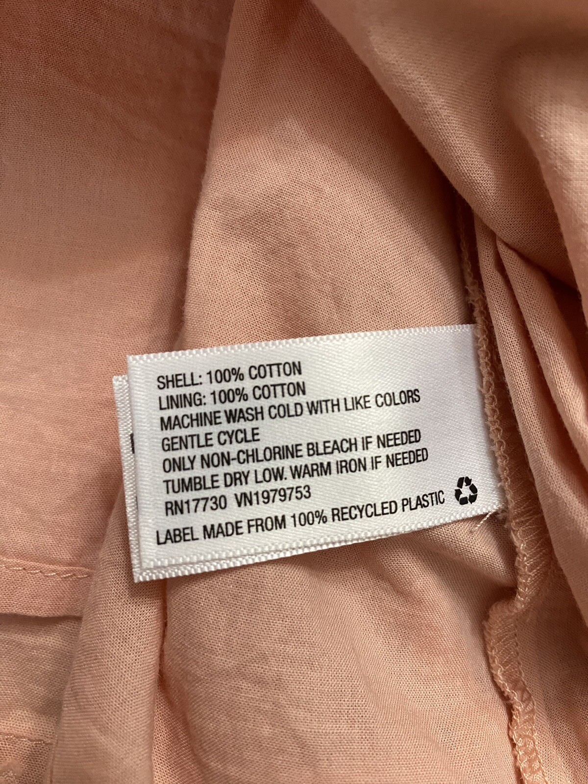 Universal Thread peach colored eyelet cotton dres… - image 7