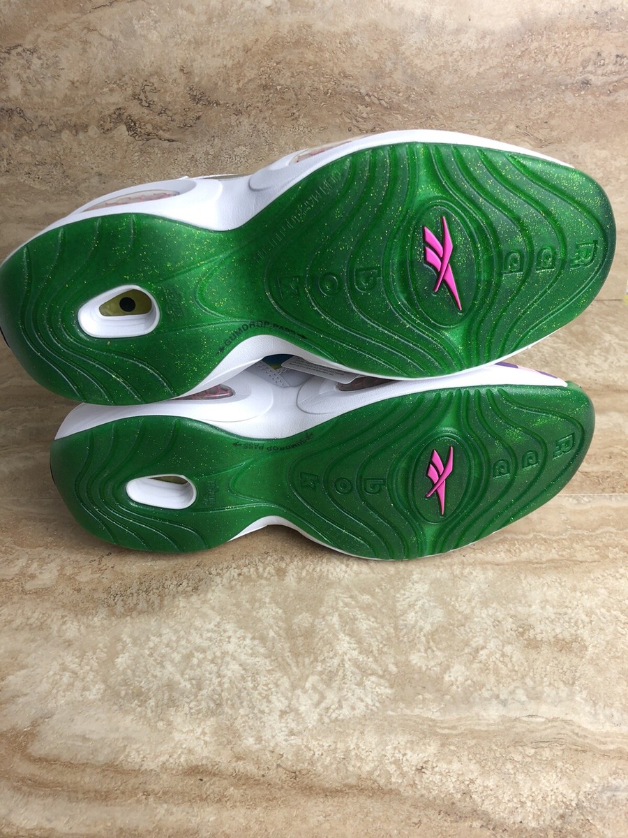 Reebok Question Mid Iverson Classic x Candy Land GZ8826 White/Green - Size: 7 Reebok Hasbro x Question Mid  main image 4