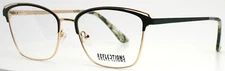 REFLECTIONS R799 Emerald Womens Semi Cat Eye Full Rim Eyeglasses 55-17-140 B:42