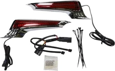 CIRO 40044 Filler Panel Light - Red Lens - Red LEDs - Chrome