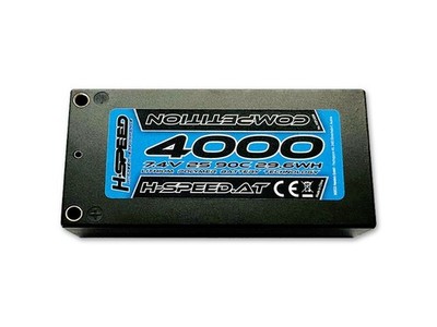 H-SPEED LiPo 4000mAh 7.4V 29.6Wh Competition Akku / HSPLI009