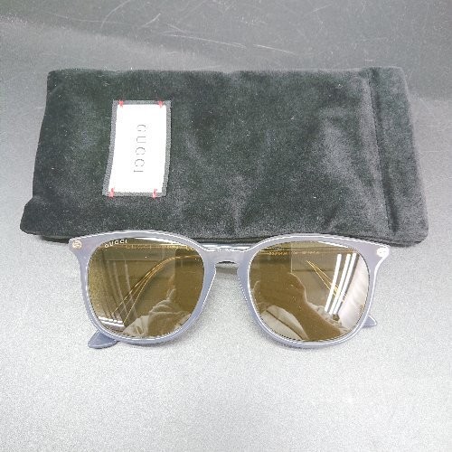 GUCCI GG0154SA Sunglasses No Label Gray Mens Ladies E