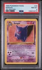 1999 POKEMON FOSSIL 1ST EDITION #20 GENGAR PSA 8
